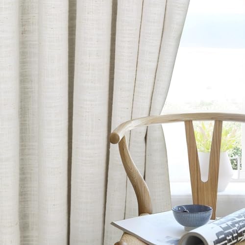 HOMERILLA Pinch Pleated Curtains 108 Inches Long,Unlined Room
