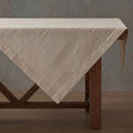Solino Home 100% Pure Linen Table Cloth, Throw Natural, Fete