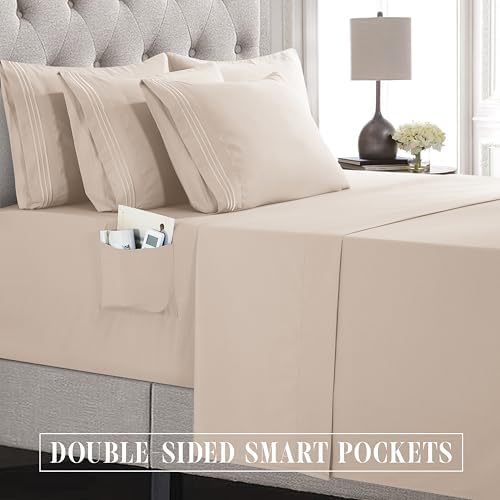 Elegant Comfort Luxury Soft 6-Piece 1500 Premium Hotel Quality Bed