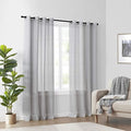 CurtainFresh Odor Neutralizing Sheer Voile Grommet Window Curtain for