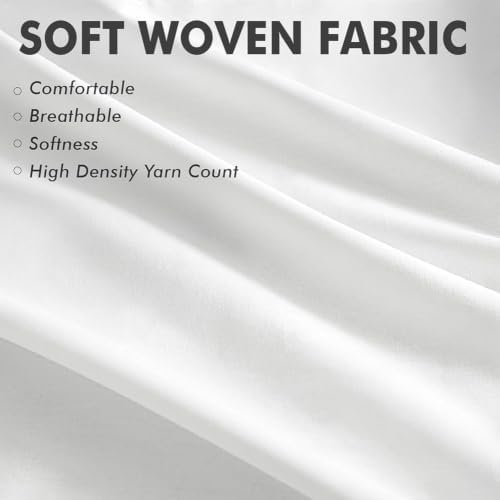 MIULEE 20x20 Pillow Inserts Set 2 100% Virgin Microfiber Soft Fabric