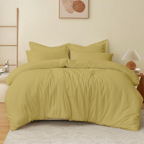 Queen/Full (88x92) Size Plain Duvet Cover Set 800 Thread Count with