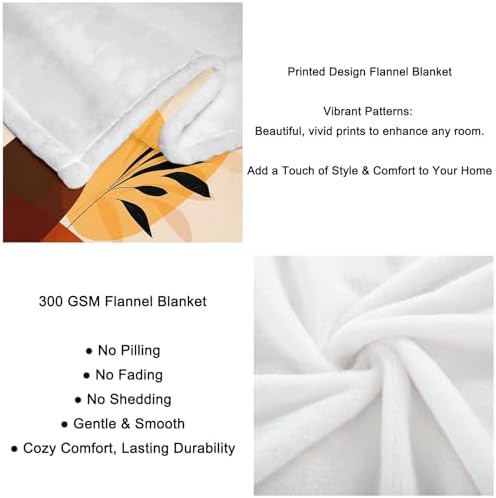 Lightweight 66 x 90 in Throw Blanket for Couch Sofa Bed, Decorative