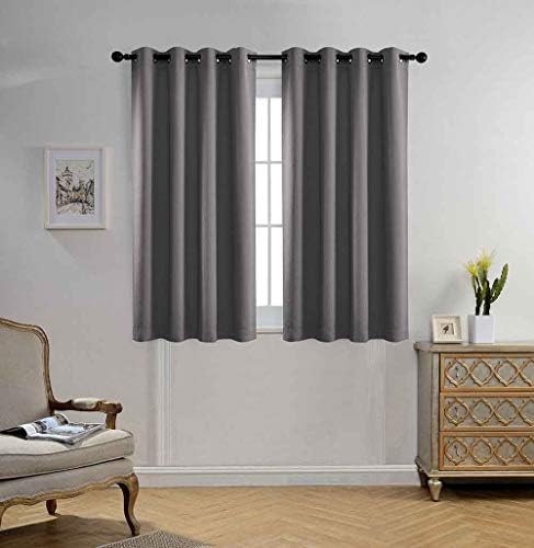 MIUCO Blackout Curtains Room Darkening Textured Grommet Window