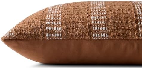Loloi Rust/Ivory 22'' x 22'' Cover Only Pillow