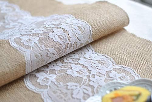 Daesar Table Runner 12x108 Inch, Table Runner Linen Christmas Khaki
