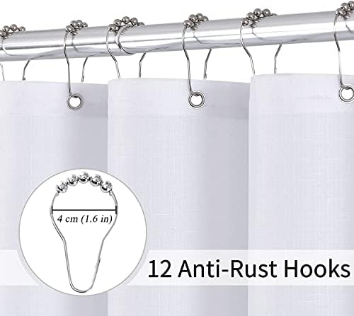 Grey and White Ombre Shower Curtain for Bathroom Luxury Hotel Spa