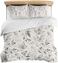3 Pieces Bedding Set King Size, Vintage Botanical Soft Duvet Covers