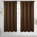 Diraysid Chocolate Brown Blackout Curtains for Bedroom and Living Room