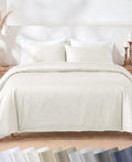 California Design Den Luxury Twin XL Duvet Cover Set, Ivory