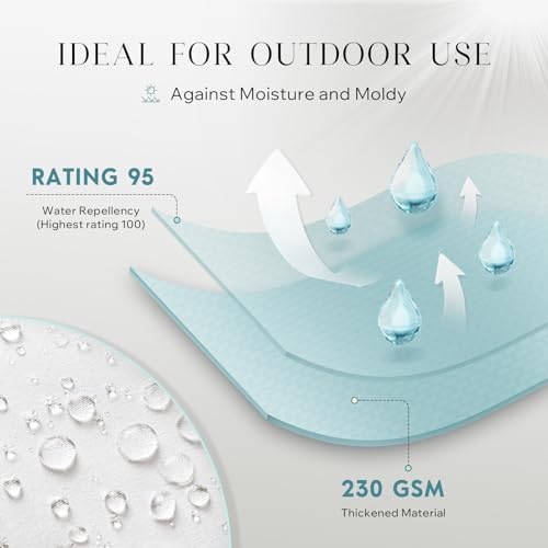 Phantoscope Outdoor Pillows Waterproof 18x18 Outdoor Pillow Inserts