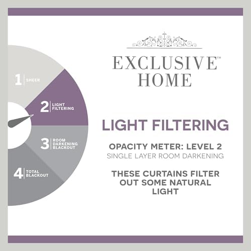 EXCLUSIVE HOME Curtains Chateau Light Filtering Pinch Pleat Curtain