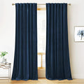 RYB HOME Velvet Curtains 120 inches Long, Extra Long High Ceiling
