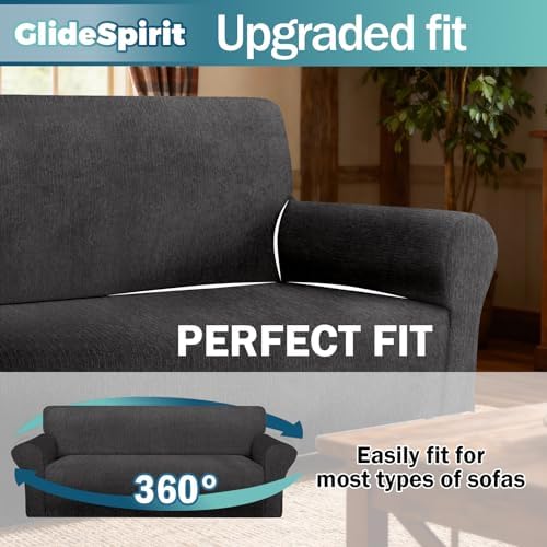 Waterproof Couch Cover, Stretch Non-Slip Sofa Slipcover with Elastic