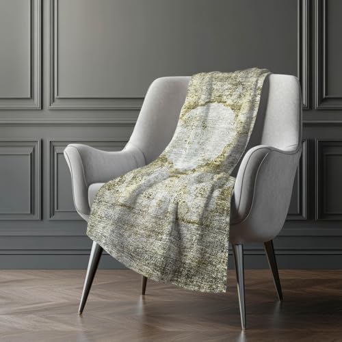 Addison Rugs ASB675 Taupe 50" x 70" Oversized Sherpa Throw Blanket