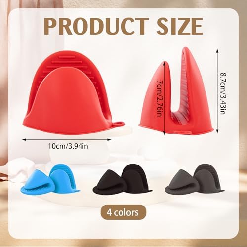 Mini Silicone Oven Mitts 8 PCS Heat Resistant Small Oven Mitts Mini