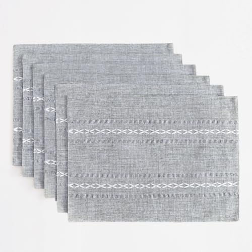 Wracra Homes Value Pack - Rustic Grey Table Runner and Placemat Set