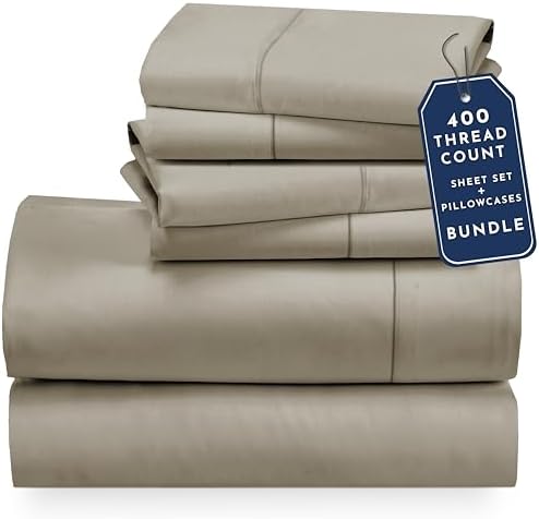 California Design Den 6 Piece Queen Size Sheet Set with 4 Pillowcases