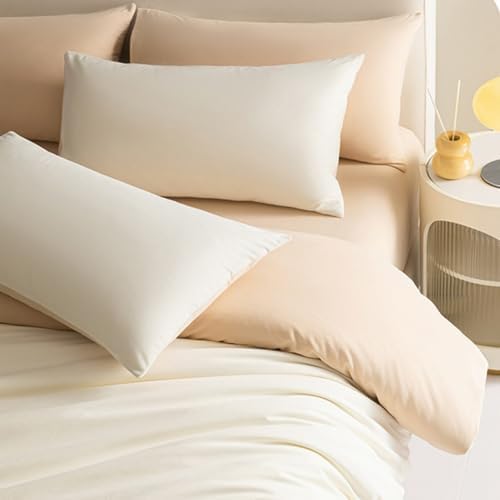 MZP Queen/King Size Duvet Cover Set Cotton 4 Pieces Prewashed