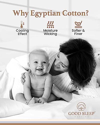 1000 TC Standard Pillowcases Set of 4 100% Egyptian Cotton Pillow