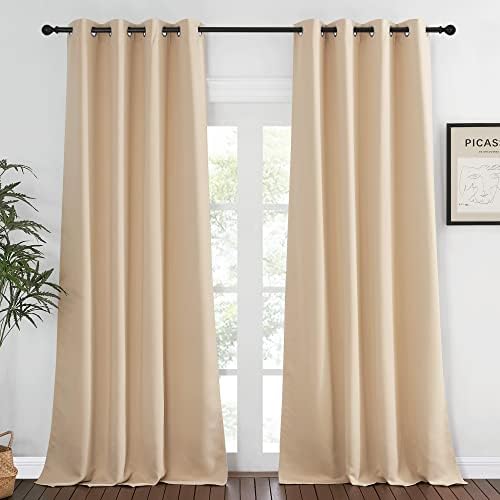 NICETOWN Room Darkening Window Curtain Extra Long 120"