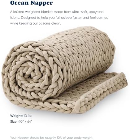 Bearaby Weighted Blanket 10 lbs (40"x64") – Driftwood – Recycled