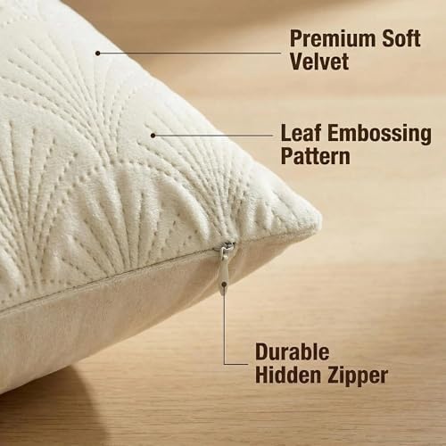 Floral Patterned Lumbar Throw Pillow Covers 20x20 Set of 2, 3D