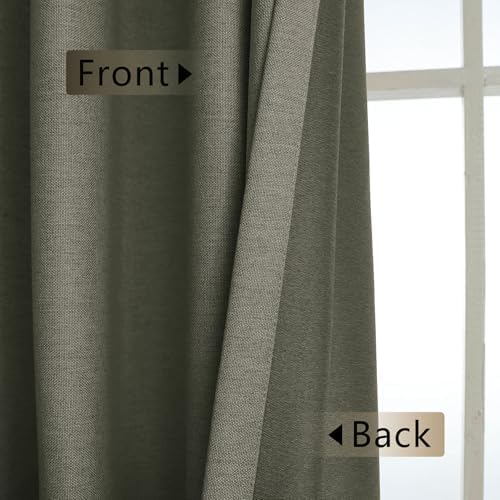 Macochico Pinch Pleat Blackout Curtains 84 Inches Length Drapes Solid