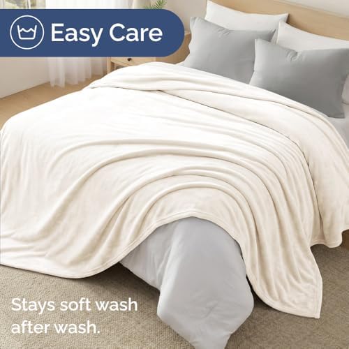 Fleece Blanket King Size - Ultra-Soft Warm Flannel Fleece Blanket