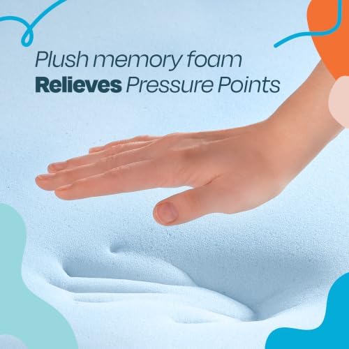 Linenspa 3 Inch Gel Memory Foam Mattress Topper, Plush, Cooling, Queen