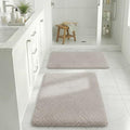 MINIDEAR Ultra Soft Memory Foam Bathroom Rugs, Bath Mat, 2 Pack, Tan