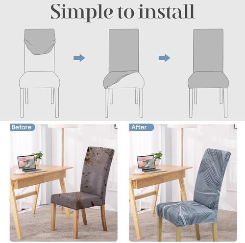 Dining Chair Covers, Dining Room Chair Cover Set of 4