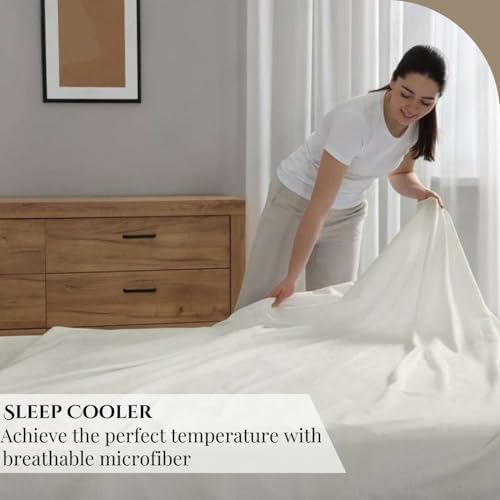 Luxury 4 Piece Full XL Sheet Set, Ultra Soft Microfiber Sheets with
