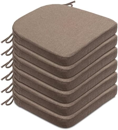 Chair Cushions Set of 4 or 6 – Thick Foam Seat Pad Chair Cushion