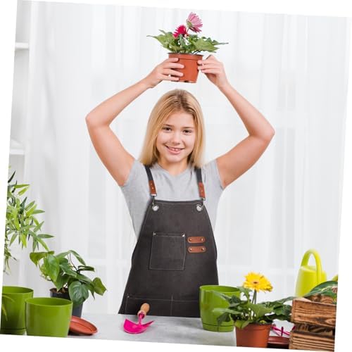 Kitchen Apron for Adults Canvas Bib Apron Straps Stylish and