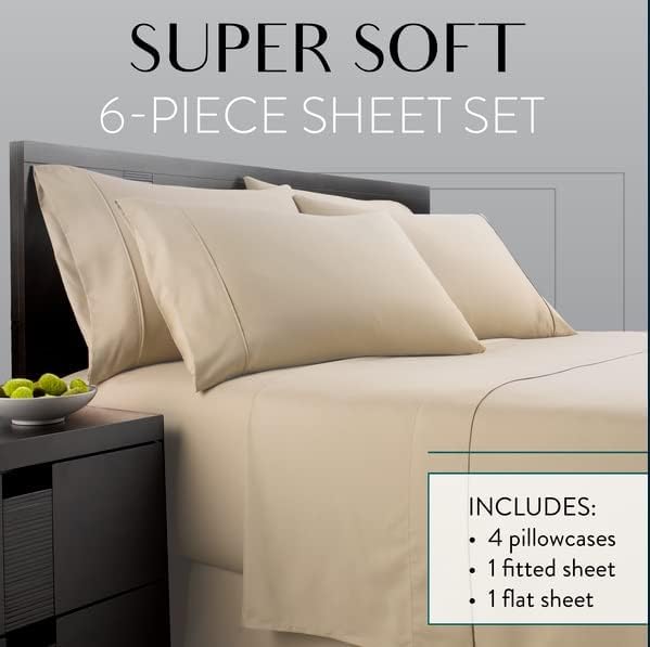 Danjor Linens Bed Sheet Set Queen Size for Hot Sleepers, Hotel Premium