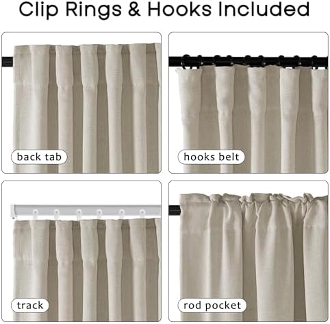 PANELSBURG 96 Inch Window Curtains 2 Panel Sets,Blackout Thermal Room