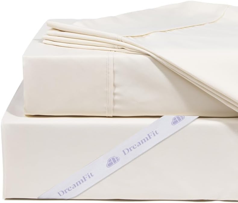 DreamFit DreamComfort 100% Natural Long Staple Cotton Sheet Set for