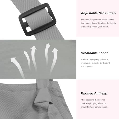 15-Pack Adult Aprons for Women Men, Adjustable Strap, 2 Pockets