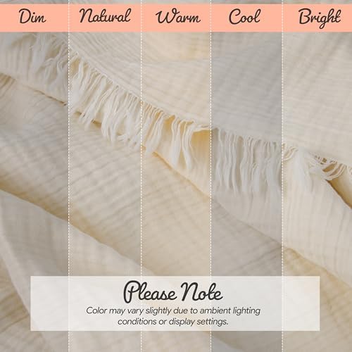 California King Summer Bedspread, 4-Layer Muslin%100 Cotton
