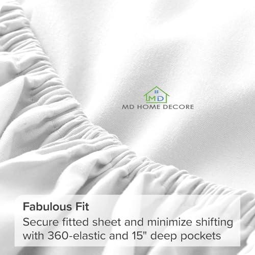 1 Fitted Sheet Only, 100% Egyptian Cotton, fitts Upto 15 Inch Deep