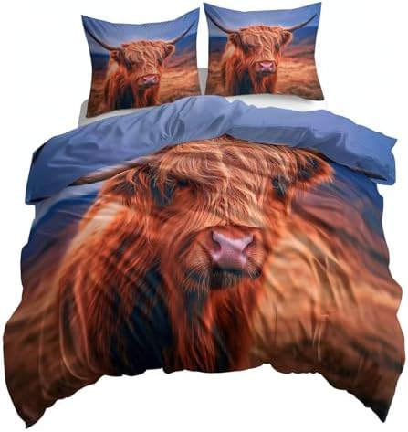Duvet Cover Queen Size, Reversible King Duvet Cover Set with