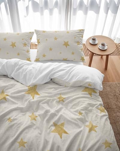 Boho Minimalist Bedding Duvet Cover Queen Size - 1 Quilt Cover 90x90