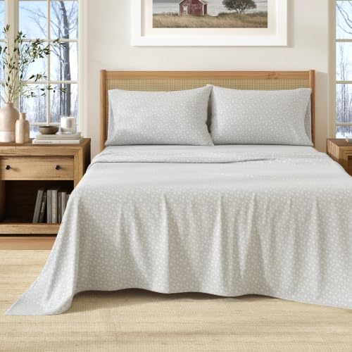 Great Bay Home Flannel Sheet Set Queen Size - 100% Turkish Cotton