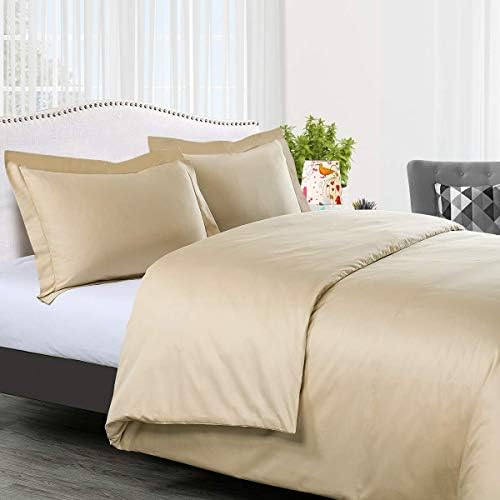 Duvet Cover Set 600 Thread Count with Zipper Closure & Corner Ties