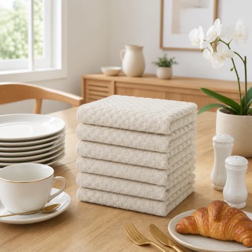 15" X 25" 6 Pack Dark Grey Terry Kitchen Towels