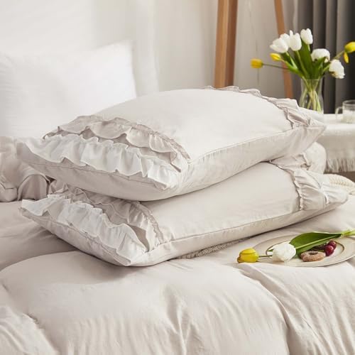 HESBITEUL 100% Washed Microfiber 3pcs Bedding Duvet Cover Set - Soft