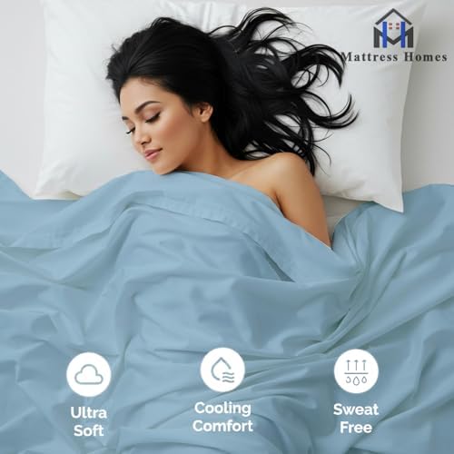 King Size Flat Sheets Only- Hotel Quality Luxury Single Wrinkle Free &