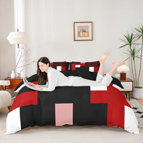 Feelyou Neutral Art Duvet Cover King Size Boys Girls Abstract