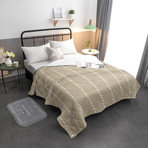 Stone Ticking Quilt California King Luxury Quilted Comforter
